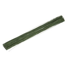 200 Pcs 26 Gauge 0.4mm Floral Stem Wire 14 Inches Green Floral Wire for Flower