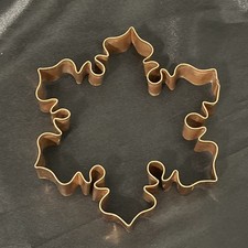 Miedziana przecinarka do ciasteczek PŁATEK ŚNIEGU Vintage? 5,75"