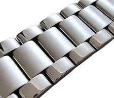 316L Stainless Steel Oyster Bracelet Solid Watch Strap Band 18 20 22 24 mm Mens