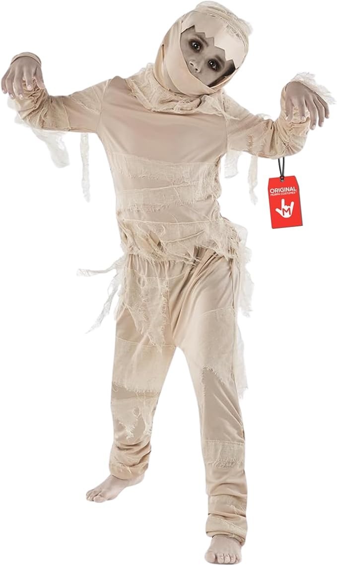 Disfraz de momia egipcia para niños niñas S - L Halloween Semana del libro Vestido elegante