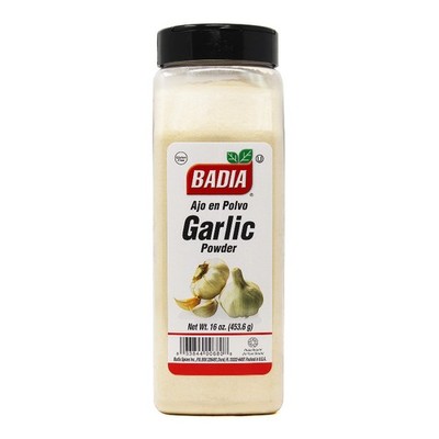 3x Badia Garlic Powder Pint Jar Spices Seasoning Cooking Kitchen Bulk Sealed 16o