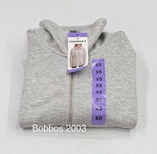 Converse Women's Full Zip Lounge Jacket, Grey, Size XS