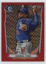 2014 Bowman Chrome Prospects Red Wave Refractor 10/25 Gabriel Ynoa #BCP51 jg5