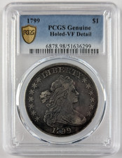 1799 $1 8x5 Stars (Regular Strike) Draped Bust Dollar - PCGS CoinFacts