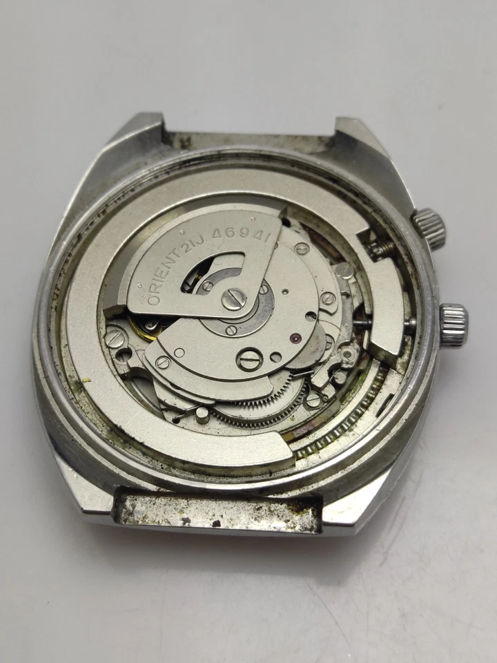 Reloj Pulsera ORIENT Japón Perpetuo Calendario Multianual 46941 Automático Para Piezas Foto 4 de 4