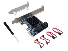 4 Port SATA II 3.0 6 gbps Pci-e x1 Erweiterun...