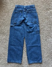 Vintage Route 66 Kids Carpenter Jeans Size 12 R Y2K Skater Grunge Baggy Denim