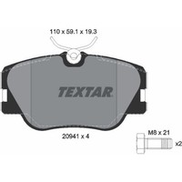 Textar 2094102 Bremsbelagsatz FüR Mercedes Benz 124 E Klasse 190 W201 W124 S124