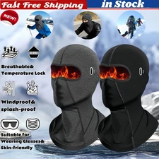 Winter Motorcycle Ski Thermal Windproof Full Face Mask, Full Head Cover, New