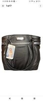 Black Glitter Babymoov Changing Bag with Changing Mat and Bottle Holder New Tags