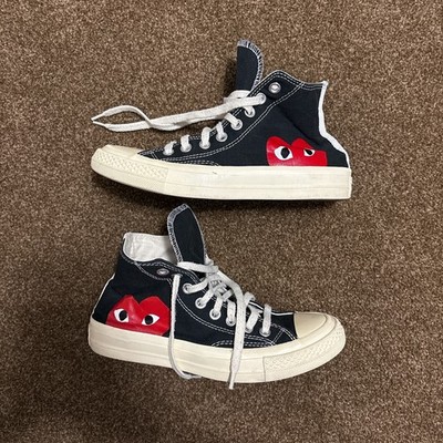 Converse All Star High CDG Size 6 Men s Black Comme des Garcons Play 150204C