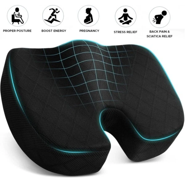 Bael Wellness Cojín Ortopédico Prémium Para El Dolor De Espalda Y Alivio De La Ciática (2