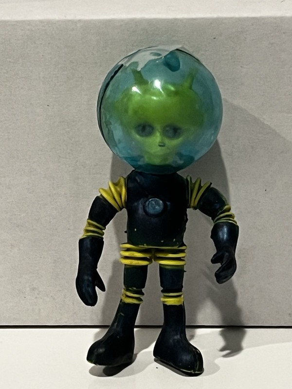 1968 COLORFORMS ALIEN "ALPHA-7" ORIGINAL MAJOR MATT MASON FIGURE