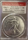 2020 S  American Silver Eagle PCGS MS69 First Strike Emergency Issue