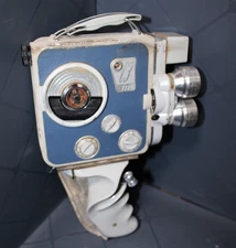 Vintage Eumig C3 M Regular 8 Movie Camera - Blue Panels Used Free S&H