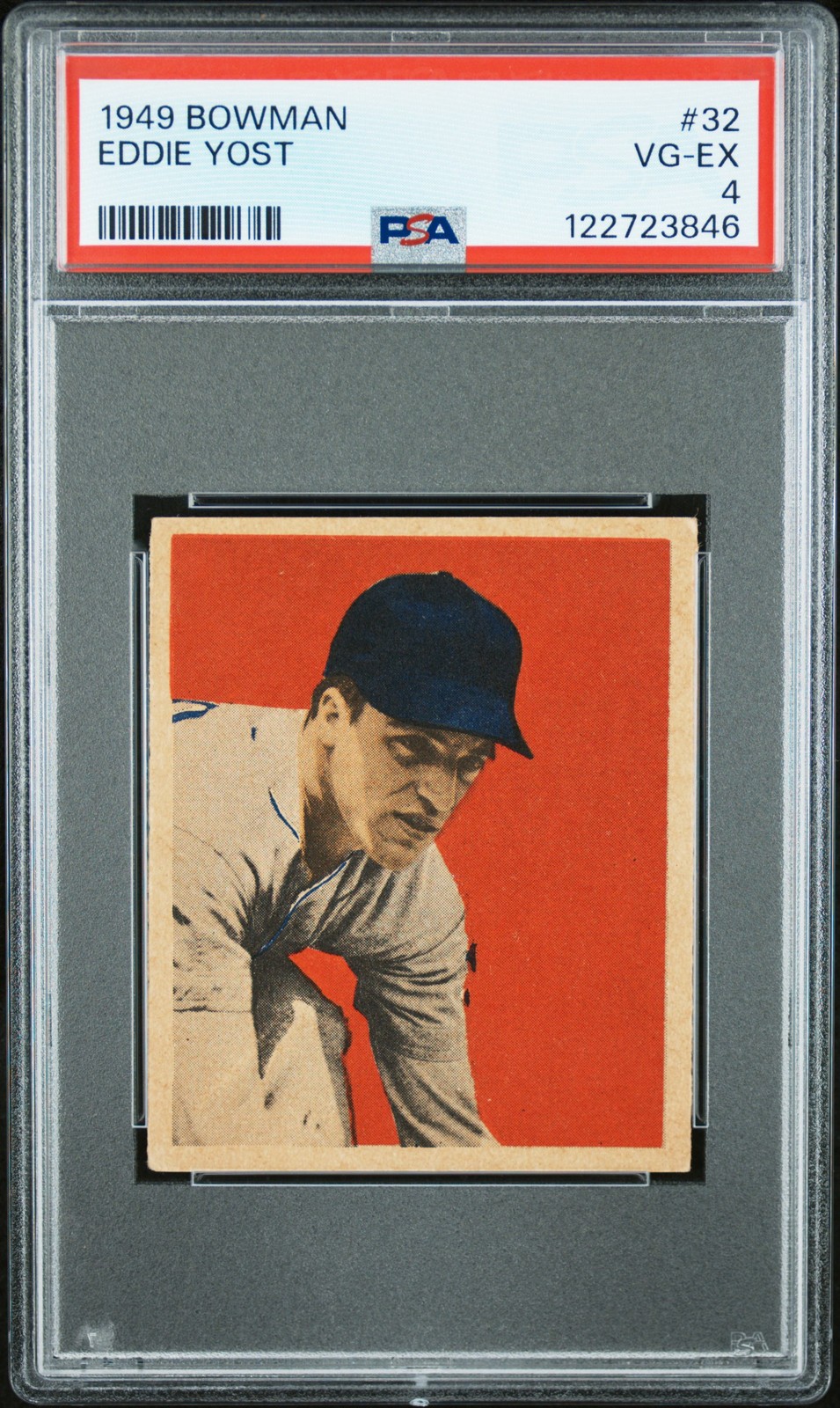1949 BOWMAN #32 EDDIE YOST PSA 4