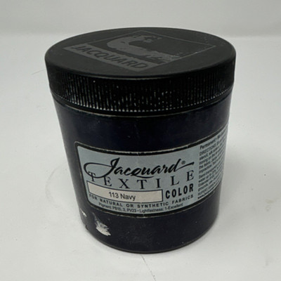Jacquard Textile Color 113 Navy Washable Nonfading Lightfast Fabric Paint