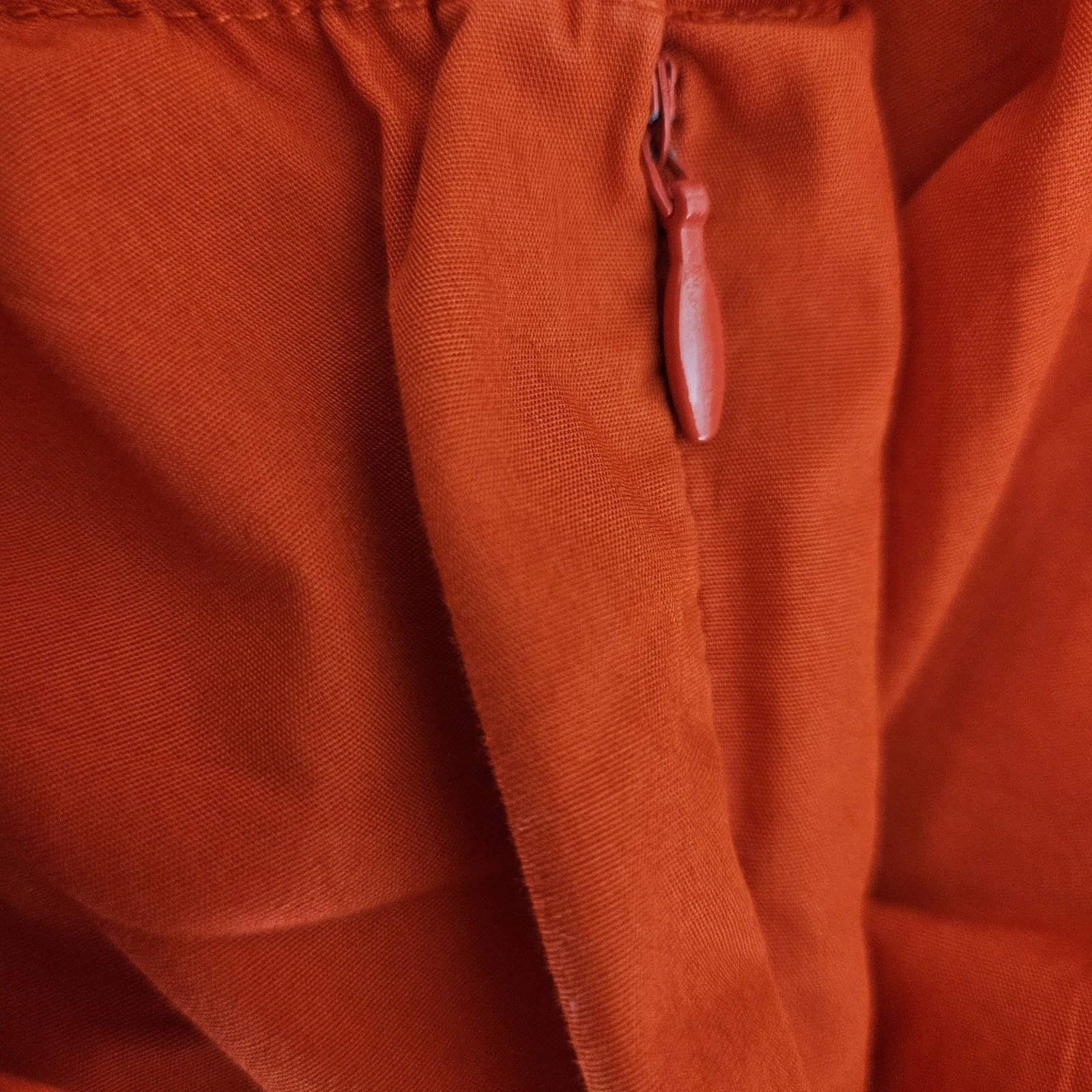 VALENTINO Free People Fit abito svasato mezza luna rosso manica svasata pizzo plissettato linea A XS