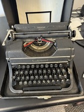 Vintage 1946 Remington Rand Deluxe Model 5 Portable Typewriter W/Case thumbnail