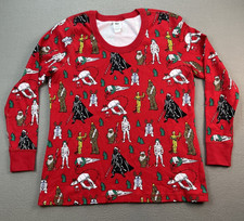 Star Wars Hanna Andersson Pajama Top Adult XL 100 Organic Cotton Christmas