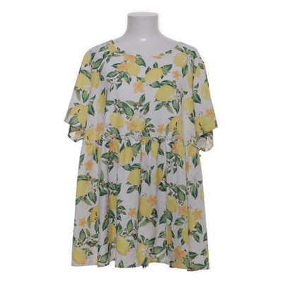 Emery Rose, Top, Größe: 3XL, Weiß/Mehrfarbig, Blumen, Damen #zFR