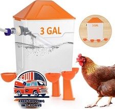 Bebedero autom tico para pollos de 3 galones para gallineros y granjas peque as