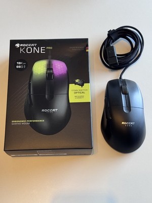 Roccat Kone Pro USB Maus mit Superglide Glass-Skates in OVP