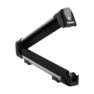 THULE Snowpack L Car Rooftop 6 Pair Ski 4 Snowboard Carrier Rack Silver 732600