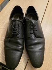 Men's Black Real Leather topman Shoes Size 9. eur size 43.