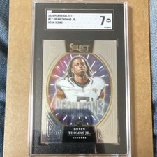 Panini 2024 Select Neon Icons Brian Thomas Jr. #17 SGC 7 Rookie Jaguars NFL