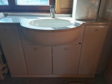 Bad Möbel Weiß 3-teilig Badgarnitur Badeset Badgarnitur