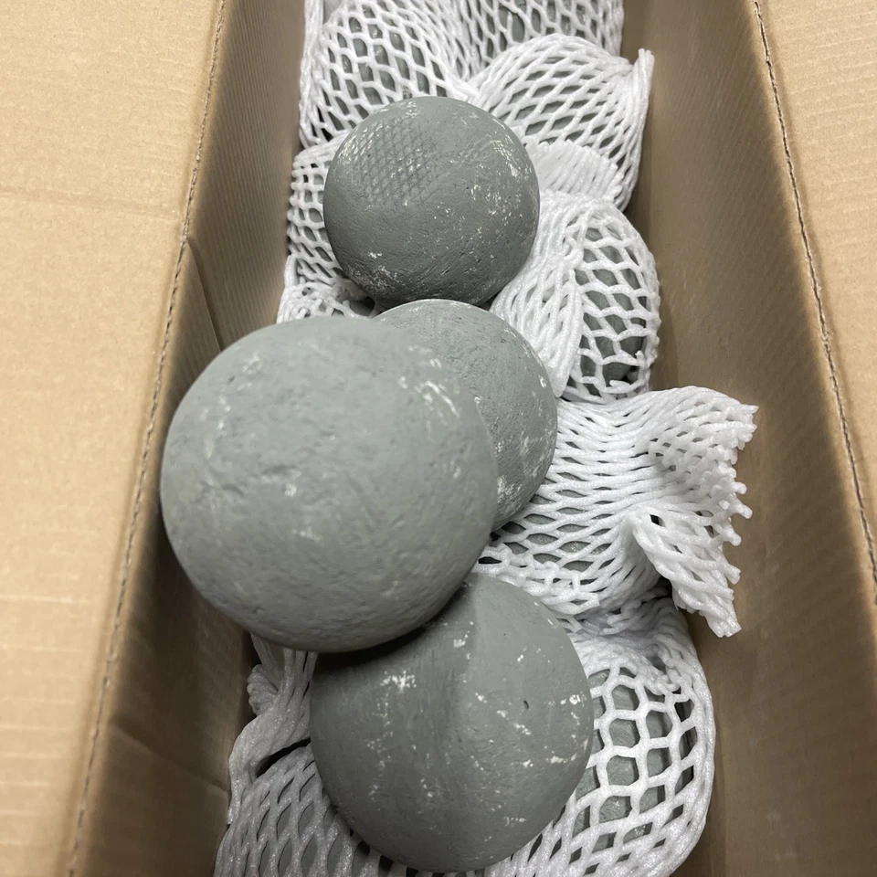 American Fire Glass 24 pulgadas capa gris piedra ligera bola de fuego Foto 4 de 4