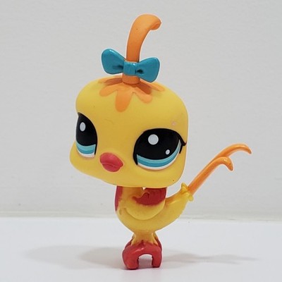 QUAIL BIRD #2382 - Authentic Littlest Pet Shop - Hasbro LPS - Yellow Blythe Pet