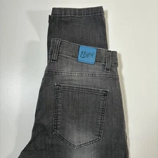 Mugsy Jeans 32x31 MAGS Coolmax Gray Faded Stretch Denim Straight FLX9CKG (33x32)