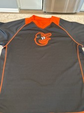  Baltimore Orioles Dynasty  Embroidered Short Sleeve Shirt-XL