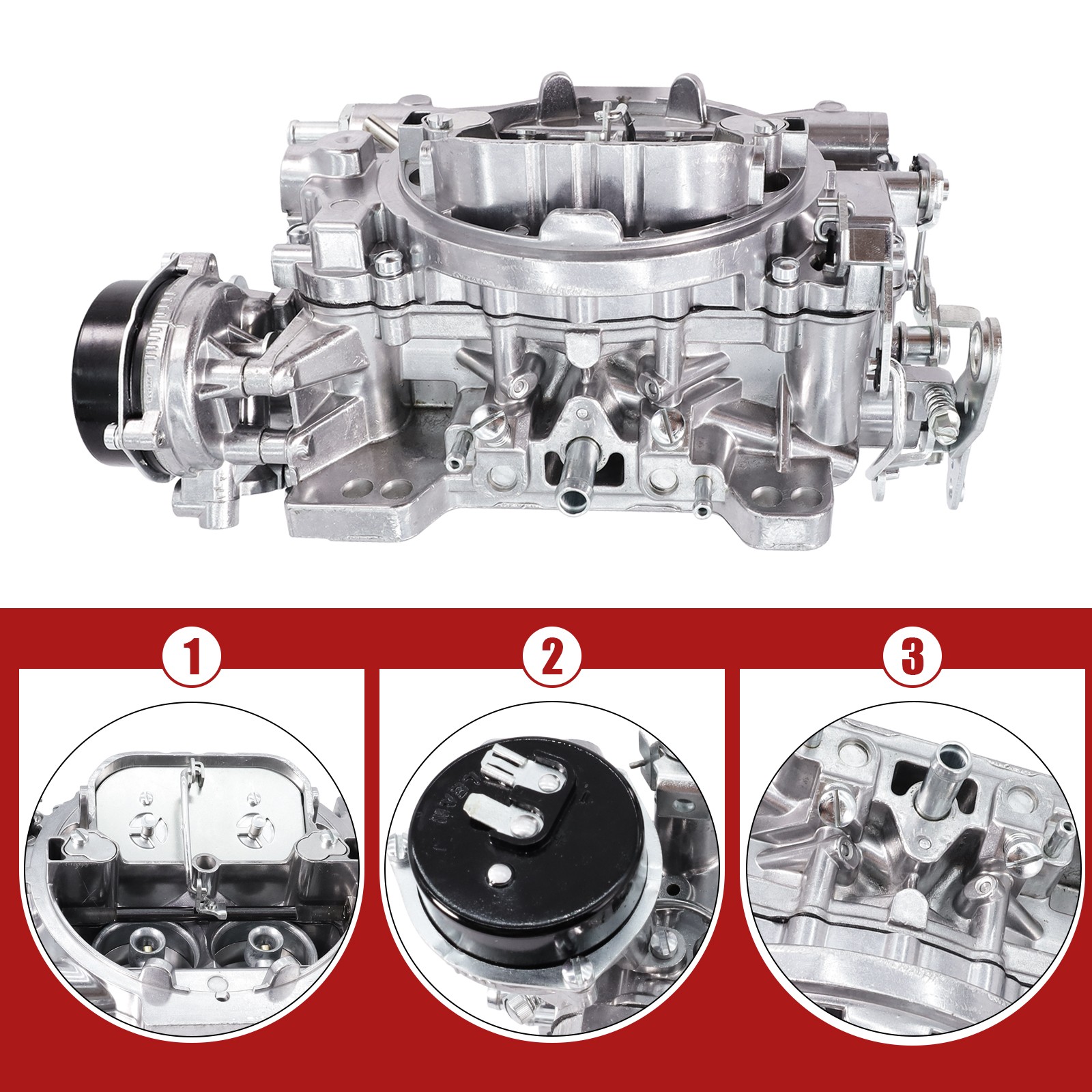 4 Barrel Carburetor W/ Electric Choke 1406-600 For Chevy Chevelle 350 Ford GT