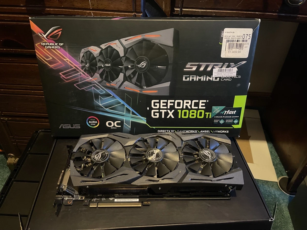 ASUS NVIDIA GeForce GTX 1080 Ti Computer Graphics Cards for sale