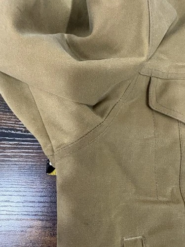 Buck Mason Men's M Khaki Waxed Canvas Trucker Jacket Corduroy Collar NWT image 9