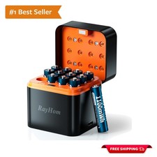 Innovative 12-Pack AAA Rechargeable Lithium Batteries with Rapid Smart Charger