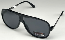GUESS GO00060 01A Men's 64mm Black Frame Gray Lens Aviator Sunglasses NEW