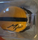 Pittsburgh Steelers autographed Riddell mini helmet yellow black football