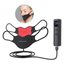LED Red/Blue Light Therapy Lip Plumper Device...