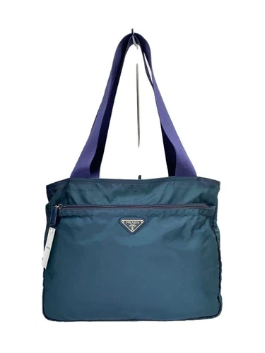 Sac fourre tout PRADA nylon vert uni occasion