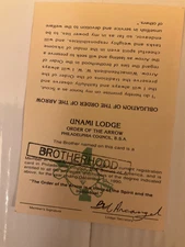Unami Lodge 1 1991 Dues Membership Card Brotherhood