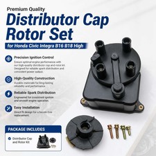 Premium Quality Distributor Cap Rotor Set Fits Honda Civic Integra B16 B18 High Premium Quality Distributor Cap Rotor Set Fits Honda Civic Integra B16 B18 High
