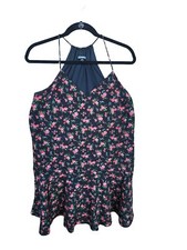 Express Dress 6 Womens V Neck Sleeveless Above Knee Coquette Cottage Core 