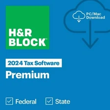 H&R Block Premium 2024 Tax Software
