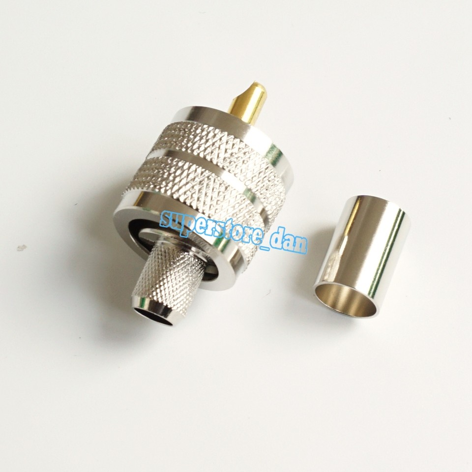 Charizard Cp6 Spina PL259 A Compressione Premium Per Cavo Coassiale RG58 - Diametro 6 Mm PL 259 Pro - Foto 3