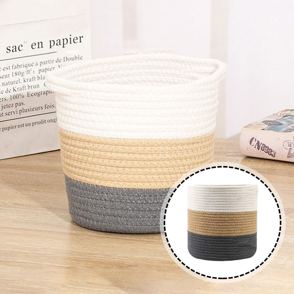 Blanket Basket with Lid for Toy Storage and Living Room Decoration