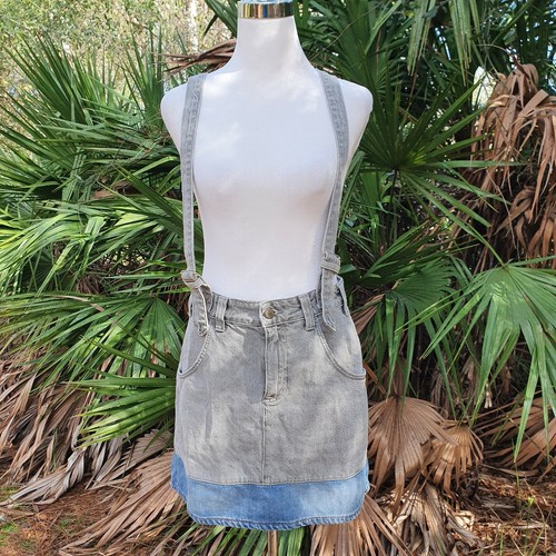 Guess Jean Denim Two Toned Skirt Dress 